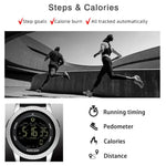 NORTH EDGE APOLLO Montre Sport Connectée Homme Étanche Multifonction avec Bracelet en Silicone