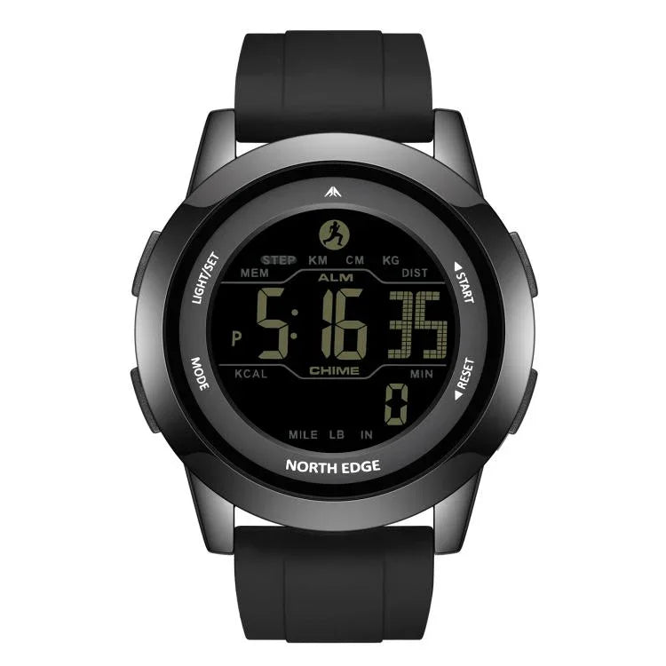 NORTH EDGE APOLLO Montre Sport Connectée Homme Étanche Multifonction avec Bracelet en Silicone