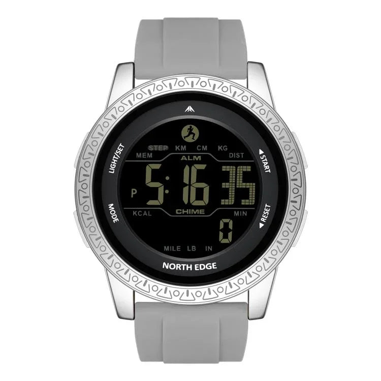 NORTH EDGE APOLLO Montre Sport Connectée Homme Étanche Multifonction avec Bracelet en Silicone