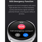Montre connectée sport HD8 mini 1,29 pouce BT5.4, compatible avec les appels Bluetooth / suivi du sommeil, de l'oxygène sanguin, de la fréquence cardiaque et de la pression artérielle