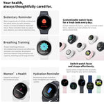 Montre connectée sport HD8 mini 1,29 pouce BT5.4, compatible avec les appels Bluetooth / suivi du sommeil, de l'oxygène sanguin, de la fréquence cardiaque et de la pression artérielle