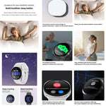 Montre connectée sport HD8 mini 1,29 pouce BT5.4, compatible avec les appels Bluetooth / suivi du sommeil, de l'oxygène sanguin, de la fréquence cardiaque et de la pression artérielle
