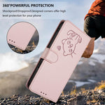 Coque de téléphone en cuir avec motif de cœur en relief et dragonne, pour iPhone 15, pour iPhone 14 Plus, pour iPhone 14 / 13, pour iPhone 14 Pro
