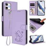 Étui de téléphone en cuir avec motif de cœur en relief et dragonne, Pour iPhone 11 Pro Max, Pour iPhone 11, Pour iPhone 11 Pro, Pour iPhone X / XS