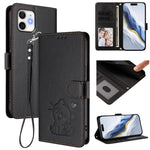 Étui de téléphone en cuir avec motif de cœur en relief et dragonne, Pour iPhone 11 Pro Max, Pour iPhone 11, Pour iPhone 11 Pro, Pour iPhone X / XS