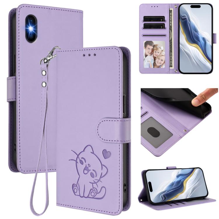 Étui de téléphone en cuir avec motif de cœur en relief et dragonne, Pour iPhone 11 Pro Max, Pour iPhone 11, Pour iPhone 11 Pro, Pour iPhone X / XS