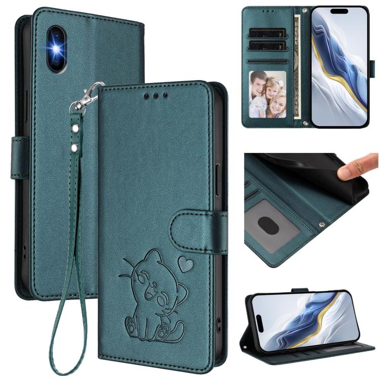 Étui de téléphone en cuir avec motif de cœur en relief et dragonne, Pour iPhone 11 Pro Max, Pour iPhone 11, Pour iPhone 11 Pro, Pour iPhone X / XS