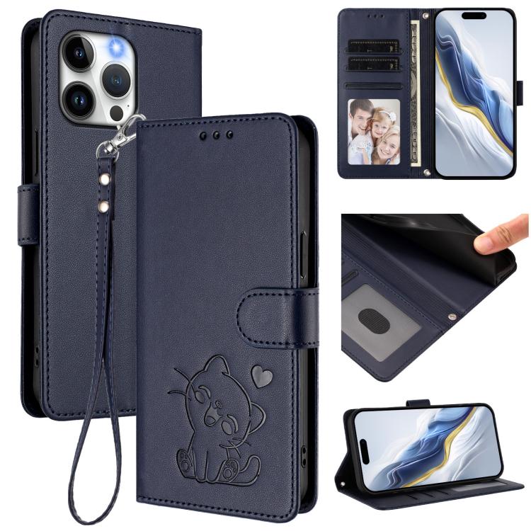 Étui de téléphone en cuir avec cœur en relief et sangle, Pour iPhone 14 Pro Max, Pour iPhone 7 / 8 / SE 2022, Pour iPhone 13 Pro Max, Pour iPhone 13 Pro