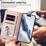 Étui de téléphone en cuir avec motif de cœur en relief et dragonne, Pour iPhone 11 Pro Max, Pour iPhone 11, Pour iPhone 11 Pro, Pour iPhone X / XS