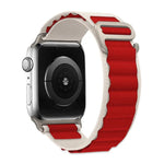 Bracelet de montre en nylon à boucle avec film incurvé 3D, pour Apple Watch Series 44 mm