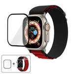 Bracelet de montre en nylon à boucle avec film incurvé 3D, pour Apple Watch Ultra 2/1 49 mm