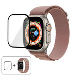 Bracelet de montre en nylon à boucle avec film incurvé 3D, pour Apple Watch Ultra 2/1 49 mm