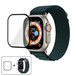 Bracelet de montre en nylon à boucle avec film incurvé 3D, pour Apple Watch Ultra 2/1 49 mm