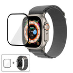 Bracelet de montre en nylon à boucle avec film incurvé 3D, pour Apple Watch Ultra 2/1 49 mm