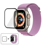 Bracelet de montre en nylon à boucle avec film incurvé 3D, pour Apple Watch Ultra 2/1 49 mm