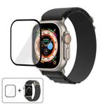 Bracelet de montre en nylon à boucle avec film incurvé 3D, pour Apple Watch Ultra 2/1 49 mm