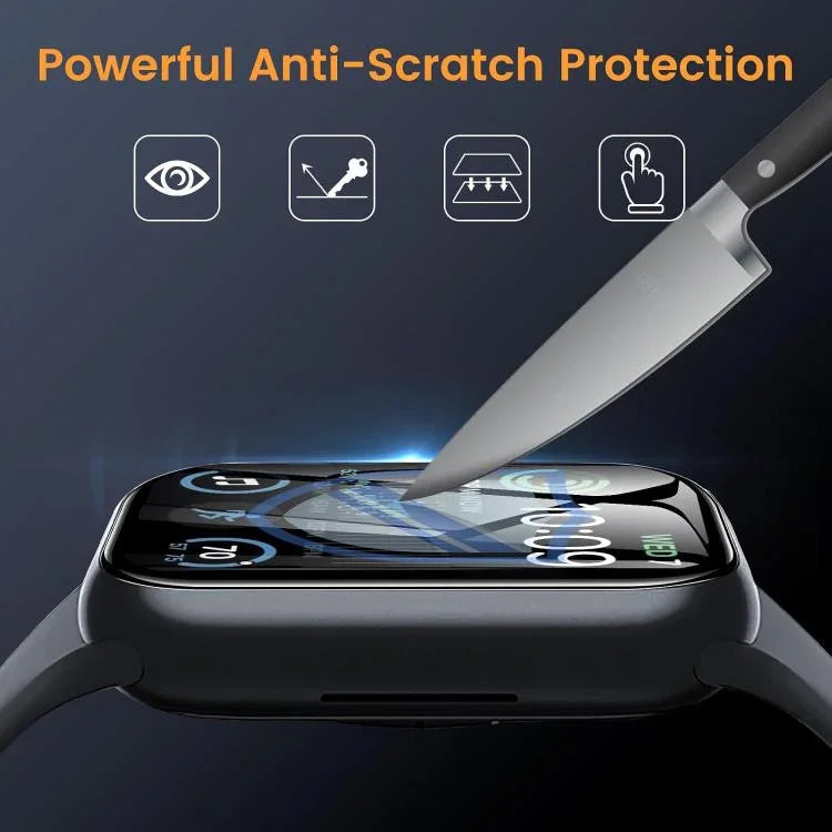 Bracelet de montre en nylon à boucle avec film incurvé 3D, pour Apple Watch Series 44 mm