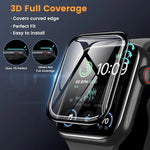 Bracelet de montre en nylon à boucle avec film incurvé 3D, pour Apple Watch Series 44 mm