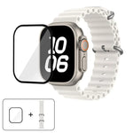 Bracelet de montre en silicone Ocean avec film incurvé 3D, pour Apple Watch Series 40 mm, Apple Watch Ultra 2/1 49 mm et Apple Watch Series 45 mm.