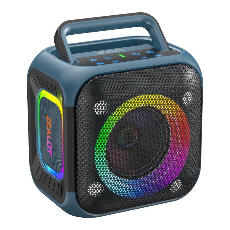 Enceinte Bluetooth stéréo RGB portable extérieure IPX6 Zealot PT01 30W, PT01