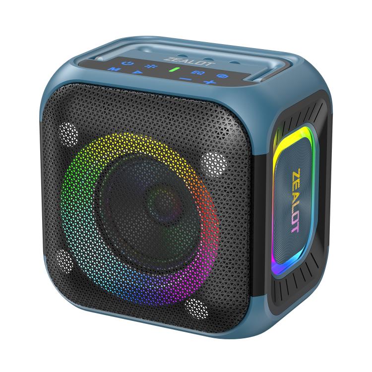 Enceinte Bluetooth stéréo RGB portable extérieure IPX6 Zealot PT01 30W, PT01