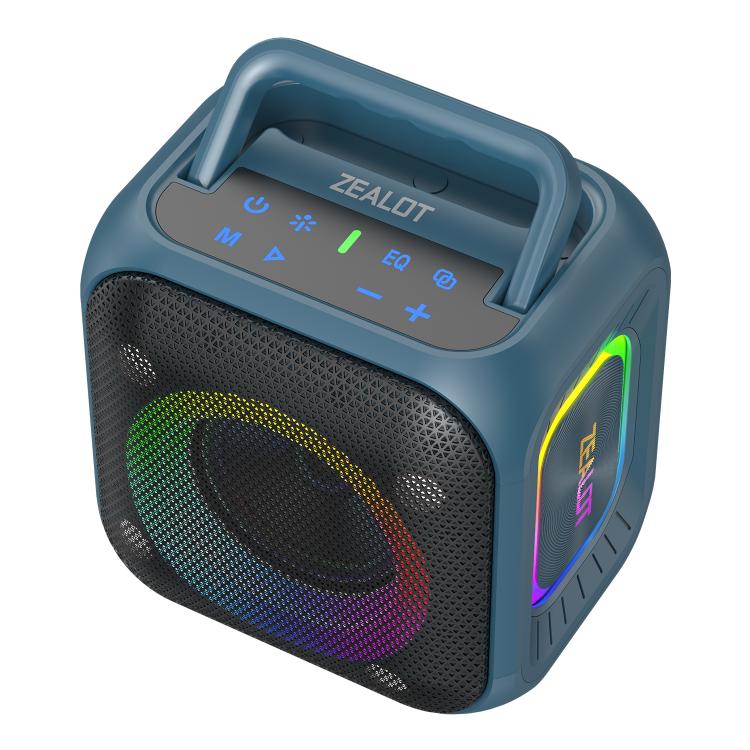 Enceinte Bluetooth stéréo RGB portable extérieure IPX6 Zealot PT01 30W, PT01