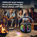 Enceinte Bluetooth stéréo RGB portable extérieure IPX6 Zealot PT01 30W, PT01