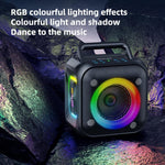 Enceinte Bluetooth stéréo RGB portable extérieure IPX6 Zealot PT01 30W, PT01