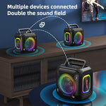 Enceinte Bluetooth stéréo RGB portable extérieure IPX6 Zealot PT01 30W, PT01