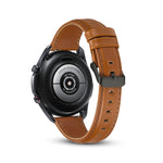 Bracelet de rechange en cuir à texture plate, Pour Samsung Galaxy Watch 3 41mm, Pour Samsung Galaxy Watch 3 45mm