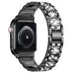 Bracelet de montre en métal serti de diamants xDfind avec étui, compatible avec Apple Watch Series 10 46 mm, 42 mm, 44 mm, 40 mm, Ultra 2/1 49 mm et 45 mm…