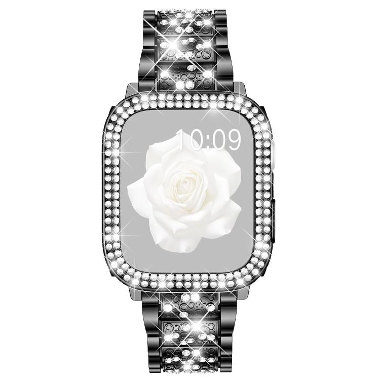 xDfind Diamond Jewelry Metal Watch Band with Case, For Apple Watch Series 10 46mm, For Apple Watch Series 10 42mm, For Apple Watch Series 44mm, For Apple Watch Series 40mm, For Apple Watch Ultra 2 / 1 49mm, For Apple Watch Series 45mm                  ...
