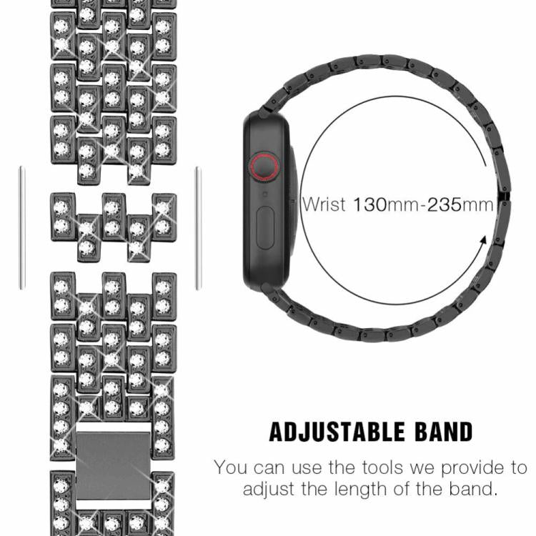 xDfind Bling Diamond Jewelry Metal Watch Band with Case, For Apple Watch Series 10 46mm, For Apple Watch Series 10 42mm, For Apple Watch Series 40mm, For Apple Watch Ultra 2 / 1 49mm, For Apple Watch Series 41mm