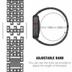 Bracelet de montre en métal orné de diamants xDfind avec étui, compatible avec Apple Watch Series 10 46 mm, 42 mm, 44 mm, 40 mm, Ultra 2/1 49 mm et 45 mm…