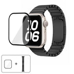 Bracelet de montre Original Buckle en acier inoxydable 316 avec film incurvé 3D, compatible avec Apple Watch Series 10 46 mm, 42 mm, 44 mm, 40 mm, Ultra 2/1 49 mm et 45 mm…