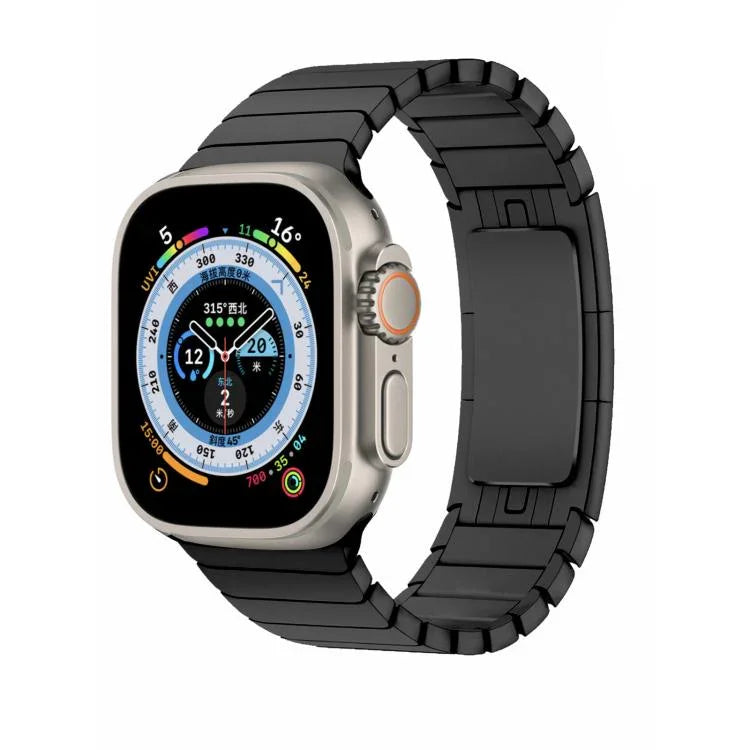 Bracelet de montre Original Buckle en acier inoxydable 316 avec film incurvé 3D, compatible avec Apple Watch Series 10 46 mm, 42 mm, 44 mm, 40 mm, Ultra 2/1 49 mm et 45 mm…