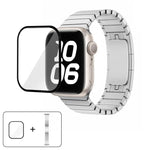 Bracelet de montre Original Buckle en acier inoxydable 316 avec film incurvé 3D, compatible avec Apple Watch Series 10 46 mm, 42 mm, 44 mm, 40 mm, Ultra 2/1 49 mm et 45 mm…
