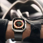 Bracelet de montre Original Buckle en acier inoxydable 316 avec film incurvé 3D, compatible avec Apple Watch Series 10 46 mm, 42 mm, 44 mm, 40 mm, Ultra 2/1 49 mm et 45 mm…