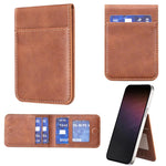BFK26 Sac de cartes magnétique de couleur unie Autocollant arrière pour téléphone portable