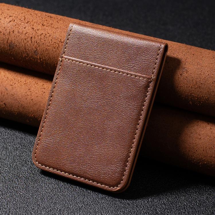 BFK26 Sac de cartes magnétique de couleur unie Autocollant arrière pour téléphone portable