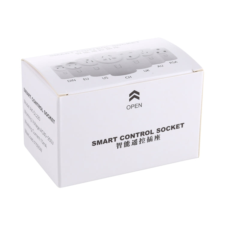 Prise télécommande sans fil intelligente AK-DL220 220V avec télécommande, prise AU, prise EU, prise UK, prise US
