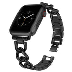 Bracelet de montre xDfind Double Circle en métal, compatible avec Apple Watch 42/44/45/46/49 mm et Apple Watch 38/40/41/S10 42 mm.