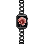 Bracelet de montre xDfind Double Circle en métal, compatible avec Apple Watch 42/44/45/46/49 mm et Apple Watch 38/40/41/S10 42 mm.