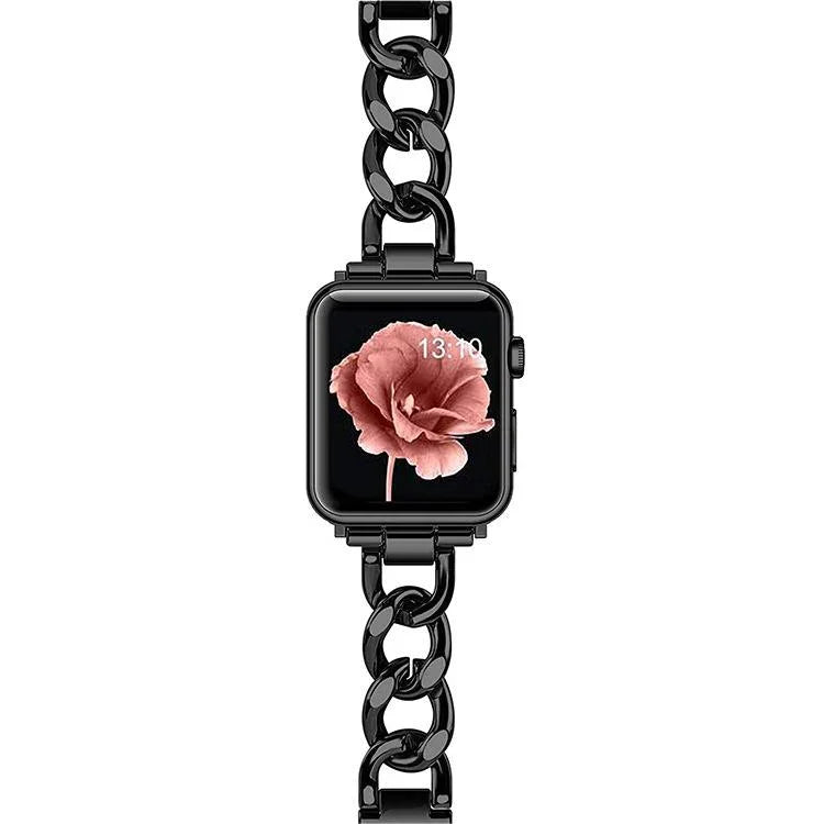 Bracelet de montre xDfind Double Circle en métal, compatible avec Apple Watch 42/44/45/46/49 mm et Apple Watch 38/40/41/S10 42 mm.