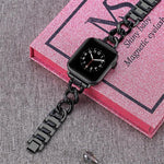 Bracelet de montre xDfind Double Circle en métal, compatible avec Apple Watch 42/44/45/46/49 mm et Apple Watch 38/40/41/S10 42 mm.