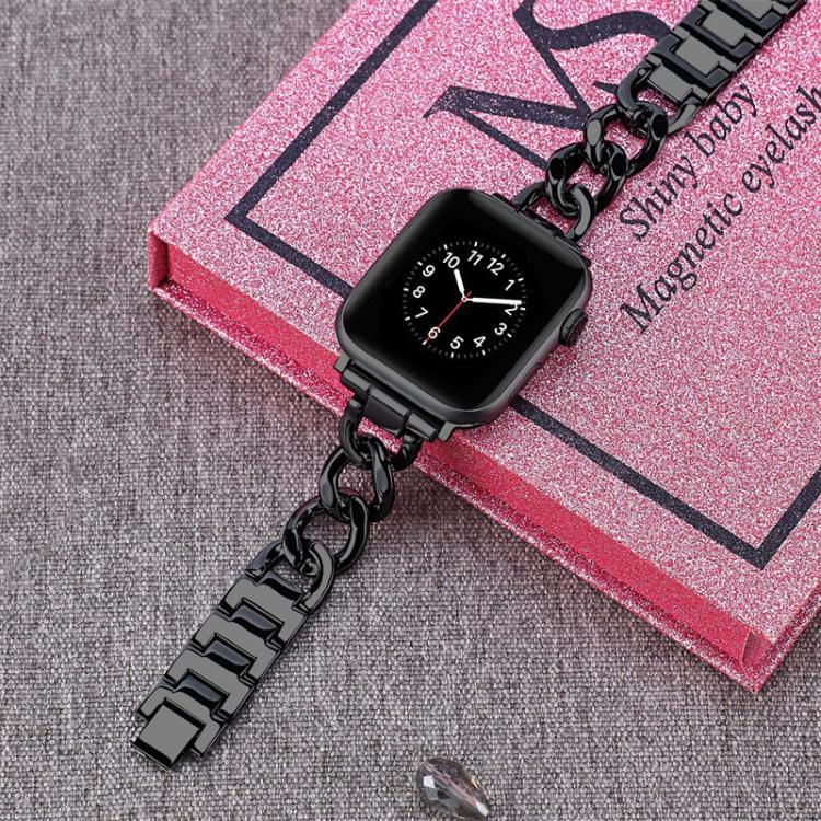Bracelet de montre xDfind Double Circle en métal, compatible avec Apple Watch 42/44/45/46/49 mm et Apple Watch 38/40/41/S10 42 mm.