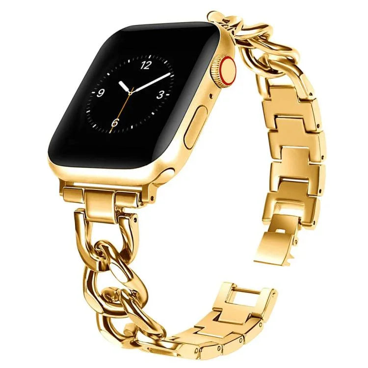 Bracelet de montre xDfind Double Circle en métal, compatible avec Apple Watch 42/44/45/46/49 mm et Apple Watch 38/40/41/S10 42 mm.