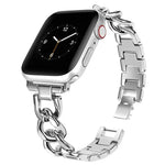 Bracelet de montre xDfind Double Circle en métal, compatible avec Apple Watch 42/44/45/46/49 mm et Apple Watch 38/40/41/S10 42 mm.