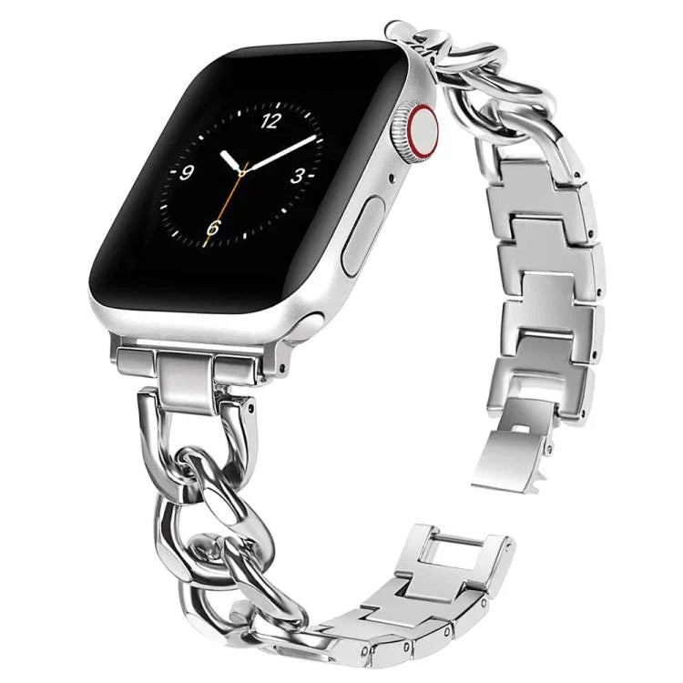 Bracelet de montre xDfind Double Circle en métal, compatible avec Apple Watch 42/44/45/46/49 mm et Apple Watch 38/40/41/S10 42 mm.