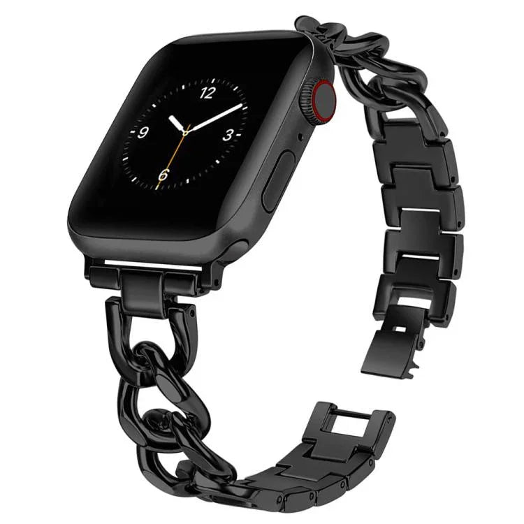 Bracelet de montre xDfind Double Circle en métal, compatible avec Apple Watch 42/44/45/46/49 mm et Apple Watch 38/40/41/S10 42 mm.